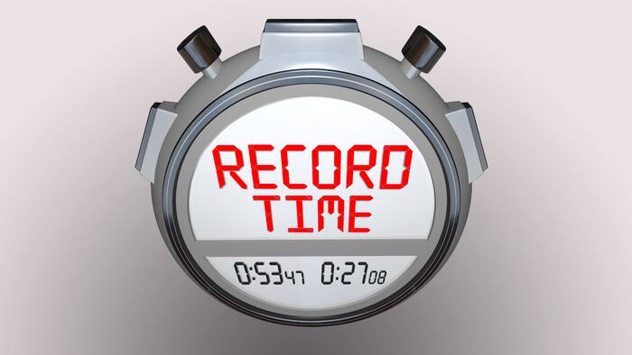 Record time