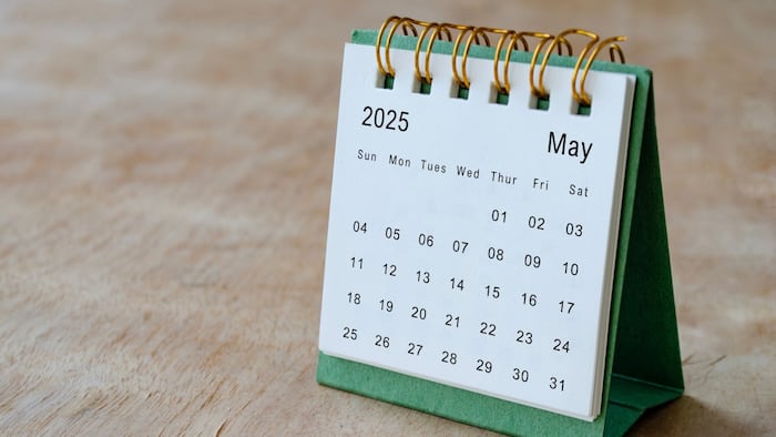 May 2025 calendar