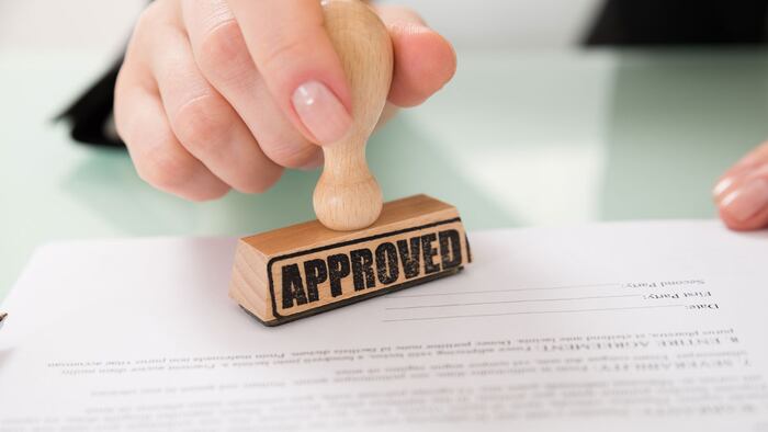 Approved stamp