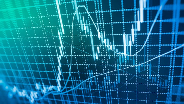 Stock exchange graph screen electronic company corporate index display profit economic global graphic loss succes