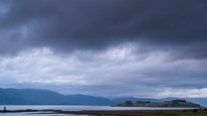 very cloudy day