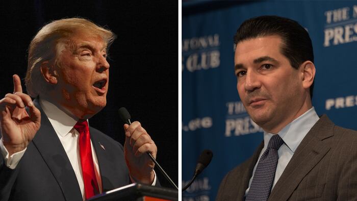 President Trump and Scott Gottlieb