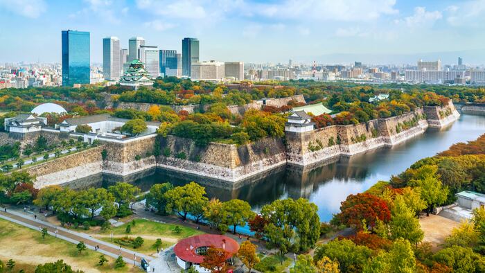 Osaka Castle in Osaka, Japan