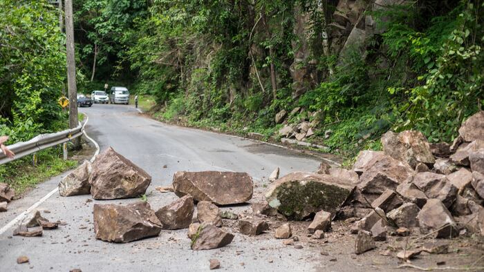 Rock slide