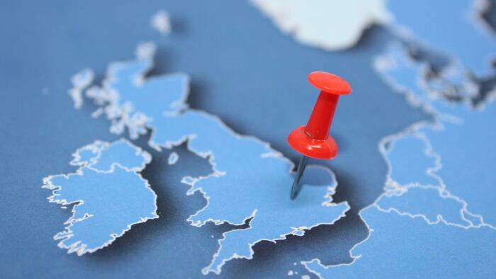 Pin on UK map