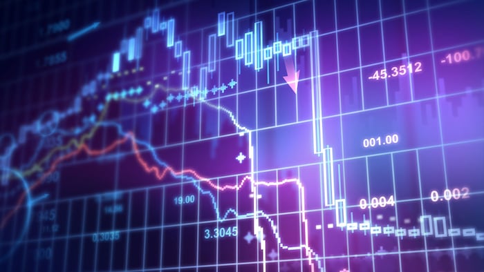 Stock Market Down - Illustration