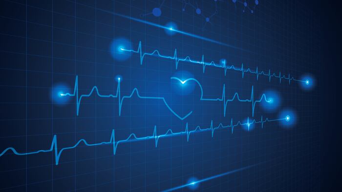 Abstract medical cardiology ekg background
