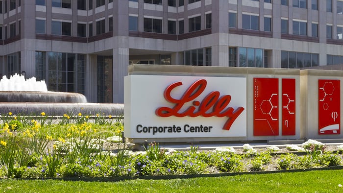 Indianapolis - Circa April 2016: Eli Lilly and Company World Headquarters. Lilly makes Medicines and Pharmaceuticals IV - Image