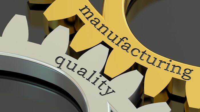 Cogs with Quality and Manufacturing words