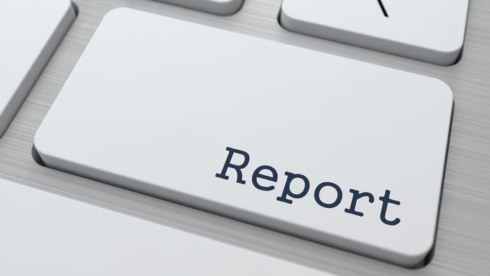 Report Concept. Button on Modern Computer Keyboard with Word Report on It.