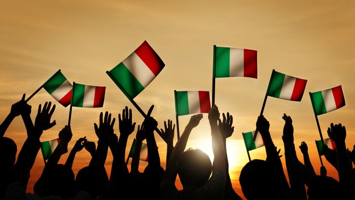 Italian flags