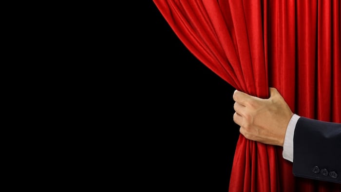 Behind the curtain