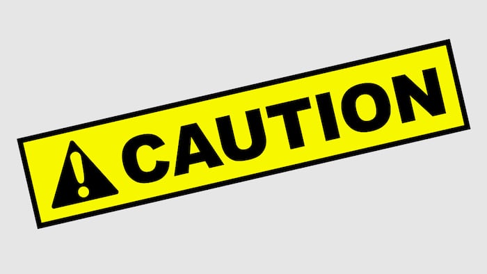 Caution sign