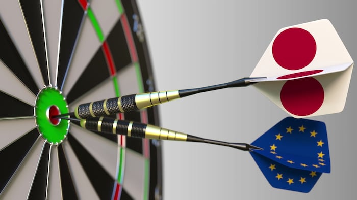 Japan EU Europe Dartboard Target