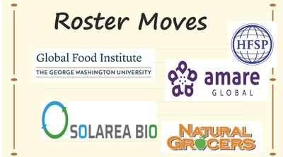 US Consumer Health People News: Global Food Institute, Amare, Solarea, HFSPO, Natural Grocers