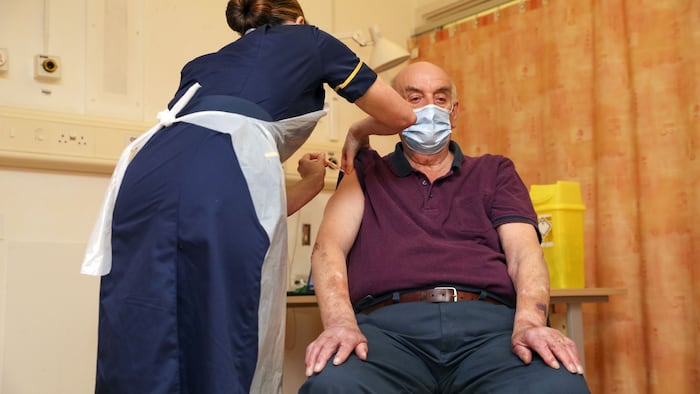 First AstraZeneca vaccination