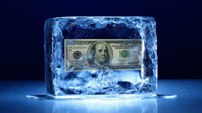 Frozen money