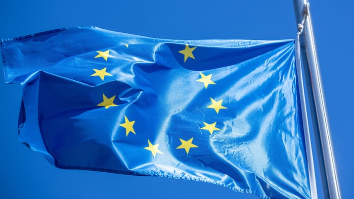 EU Flag On Mast