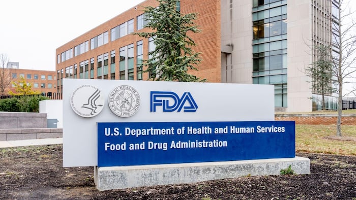 Sign outside of FDA's headquarters in White Oak, MD