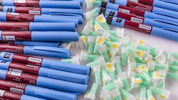 Photograph of liraglutide pens