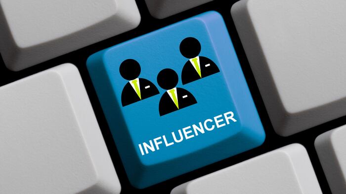 Influencer keyboard
