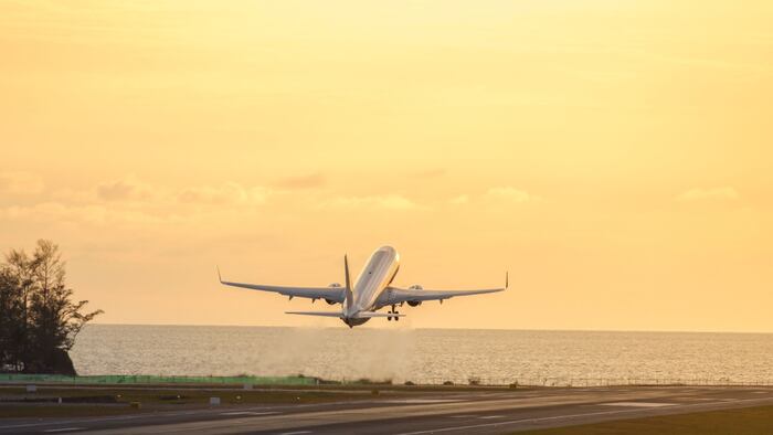 Plane taking off
