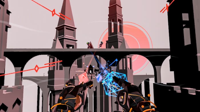 Gameplay of Zengence, a new VR game that may help fight stress.