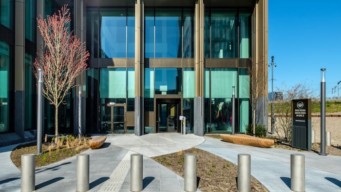 Amsterdam, March 2020. Entrance of the office from the European Medicines Agency (EMA) in Amsterdam
