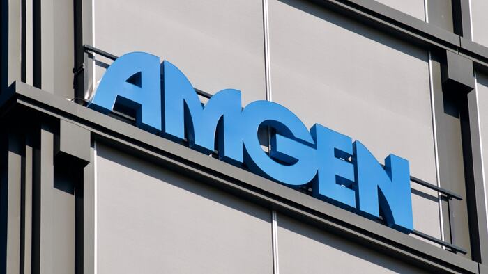Sign from Amgen building in Switzerland