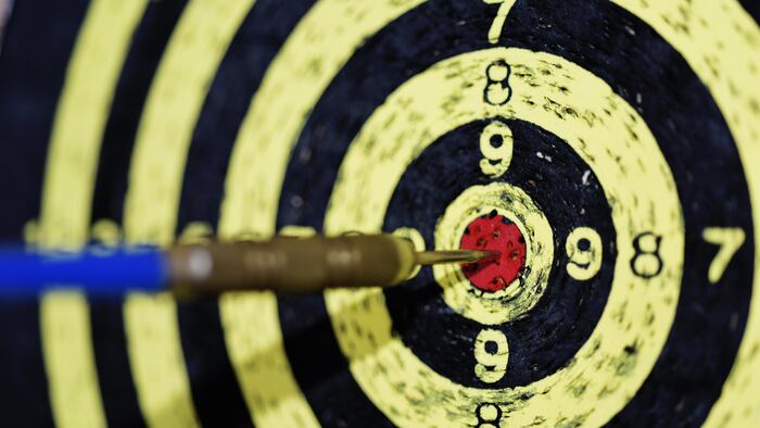 Abstract photo of darts.