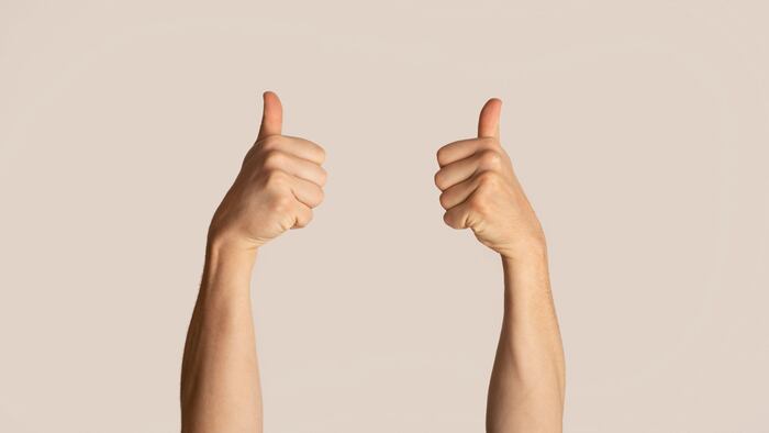 Two thumbs up