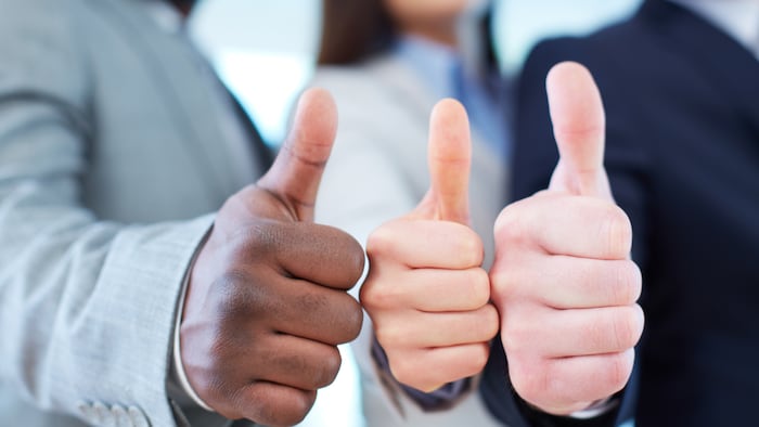 Approved, thumbs up