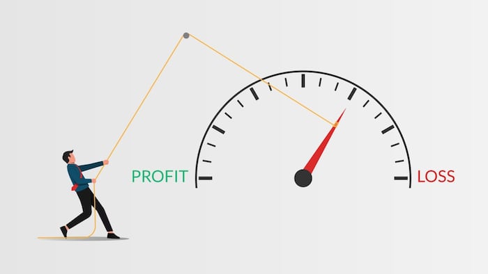 Profit loss dial