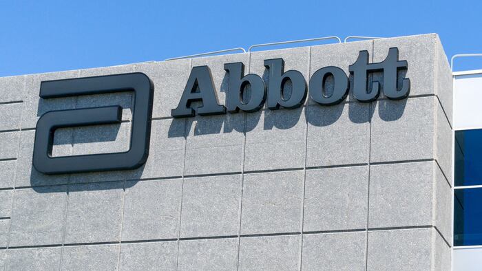 SANTA CLARA, CA/USA - JULY 29, 2017: Abbott Laboratories exterior and logo. Abbott Laboratories is an American worldwide health care company. - Image