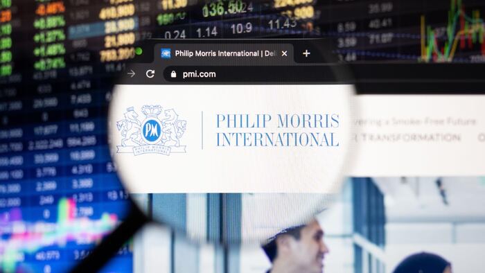 Philip Morris Logo Magnifying Glass
