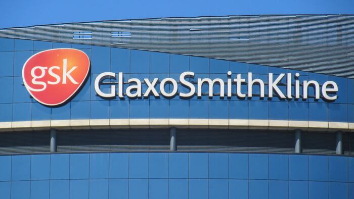 LONDON- JUNE, 2018: The GlaxoSmithKline headquarters building in Brentford, west London. A British global pharmaceuticals company.