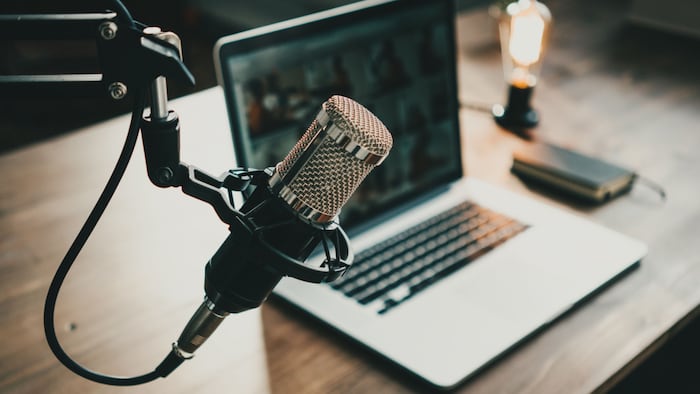 microphone and computer