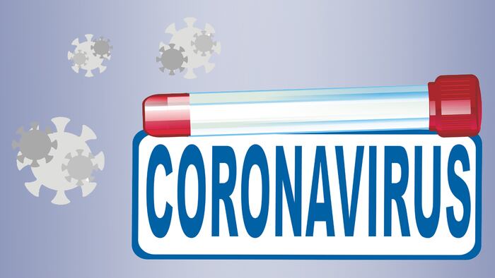 test tube of covid-19 and virus