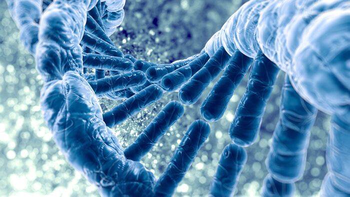 DNA detail background with selective focus