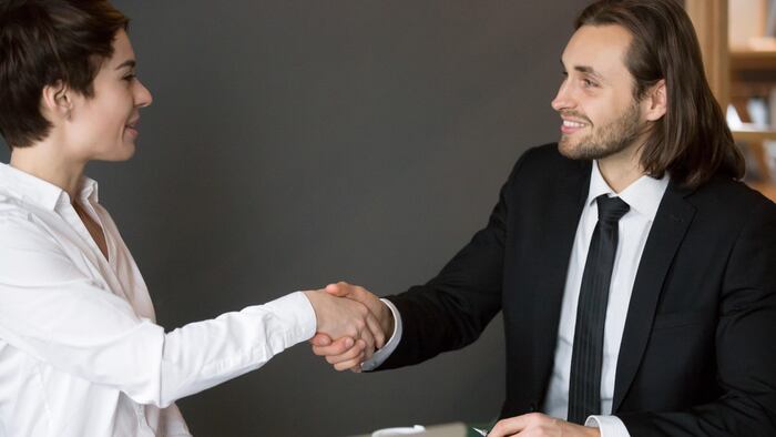 Handshake signifying partnership
