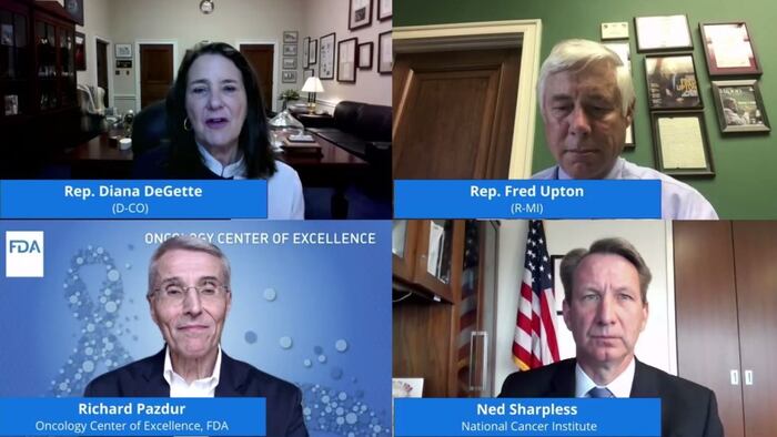 Reps. Diana DeGette, Fred Upton and Pazdur and Sharpless discuss Cures 2.0