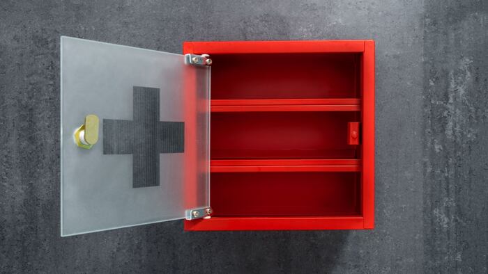empty cabinet