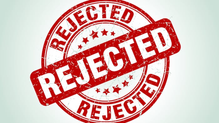Rejected stamp