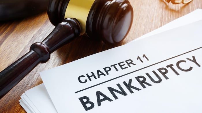 Chapter 11 bankruptcy gavel