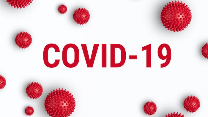Inscription COVID-19 on white background. World Health Organization WHO introduced new official name for Coronavirus disease named COVID-19