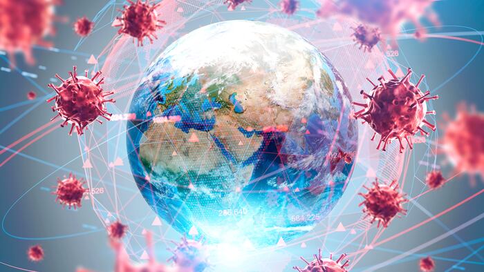Coronavirus globe