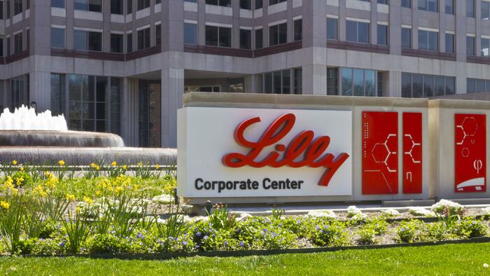 Indianapolis - Circa April 2016: Eli Lilly and Company World Headquarters. Lilly makes Medicines and Pharmaceuticals IV - Image