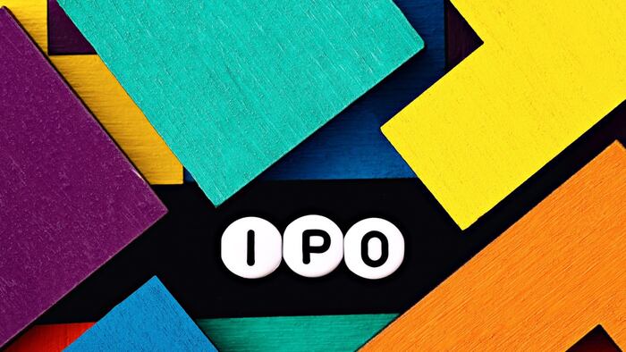 IPO on a colorful background