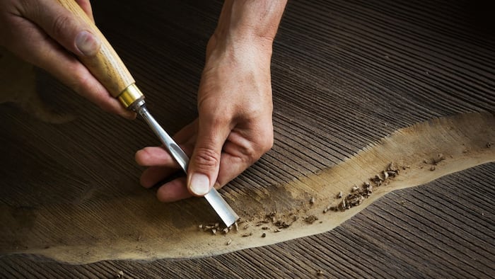 Chisel Carve Out Wood