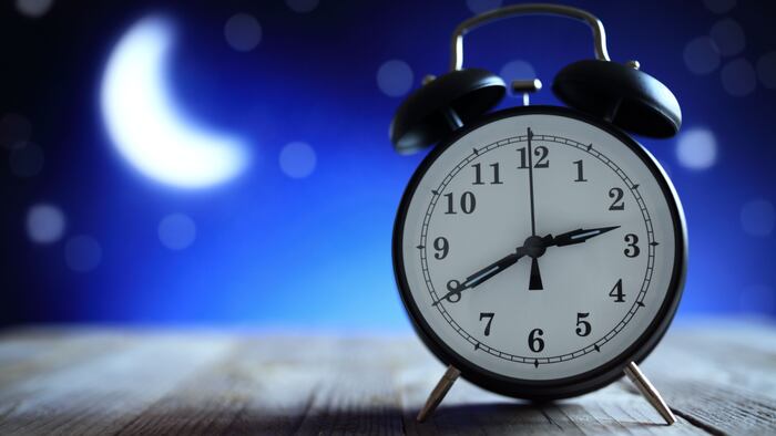 Nighttime alarm clock